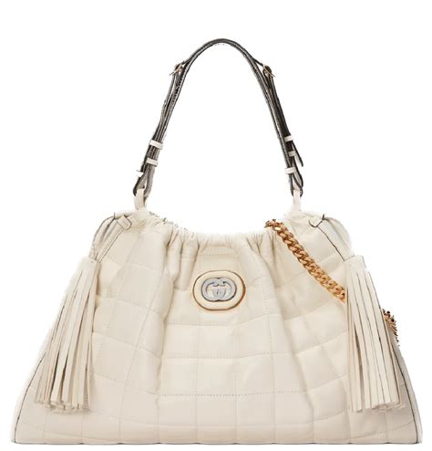 gucci 746210|Gucci Quilted Medium Tote Bag White Leather 746210 Daaam .